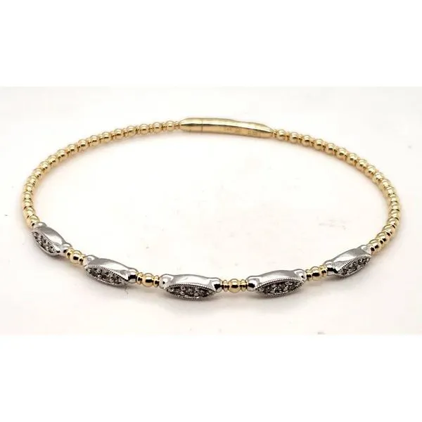 14 Karat Yellow & White Gold Diamond Bracelet Trinity Jewelers  Pittsburgh, PA