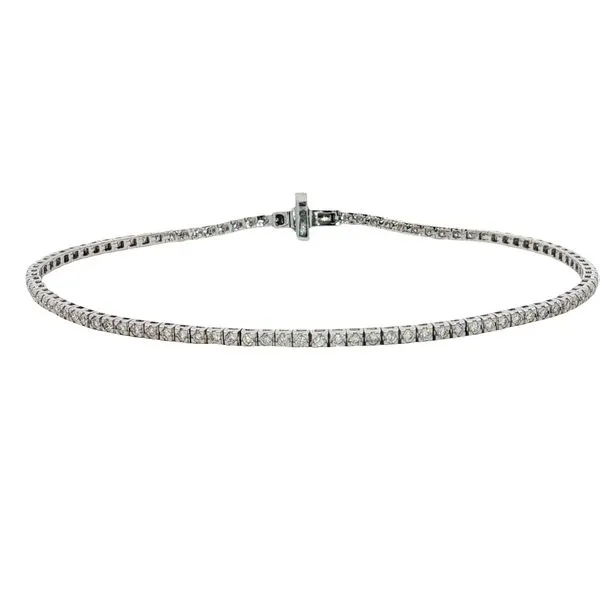 14 Karat White Gold Diamond Tennis Bracelet Trinity Jewelers  Pittsburgh, PA