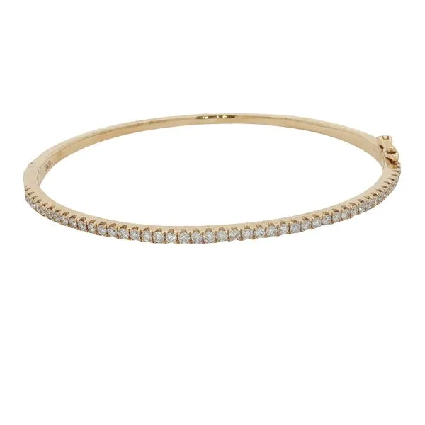 18 Karat Yellow Gold Diamond Bangle Bracelet Trinity Jewelers  Pittsburgh, PA