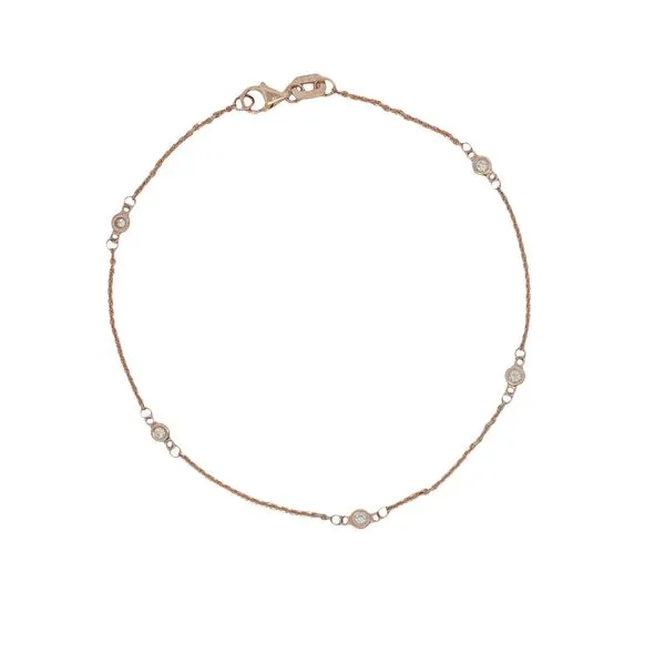 14 Karat Rose Gold Diamonds By The Yard Bracelet Trinity Jewelers  Pittsburgh, PA