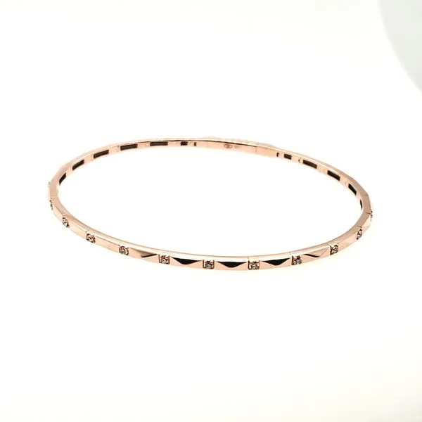 14 Karat Rose Gold Diamond Bracelet Trinity Jewelers  Pittsburgh, PA