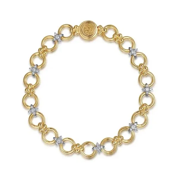 14 Karat Yellow & White Gold Diamond Bracelet Trinity Jewelers  Pittsburgh, PA