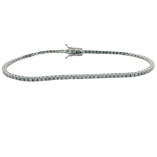 14 Karat White Gold Diamond Tennis Bracelet Trinity Jewelers  Pittsburgh, PA