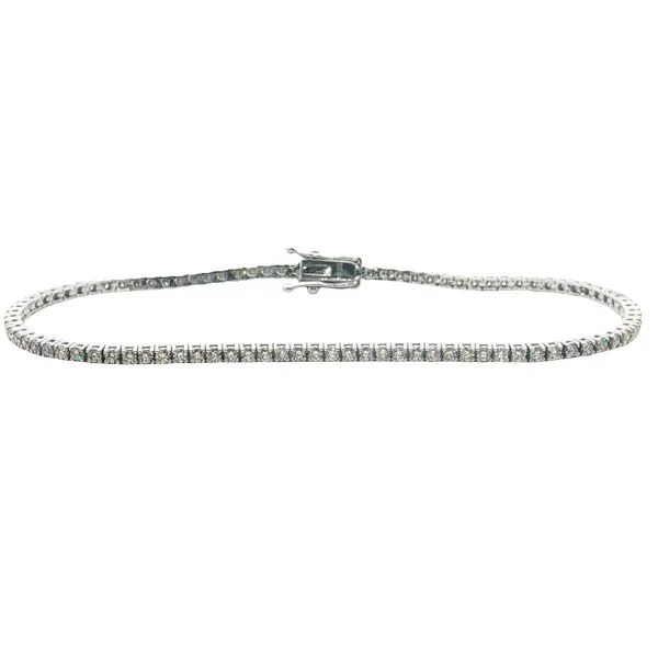14 Karat White Gold Diamond Tennis Bracelet Trinity Jewelers  Pittsburgh, PA