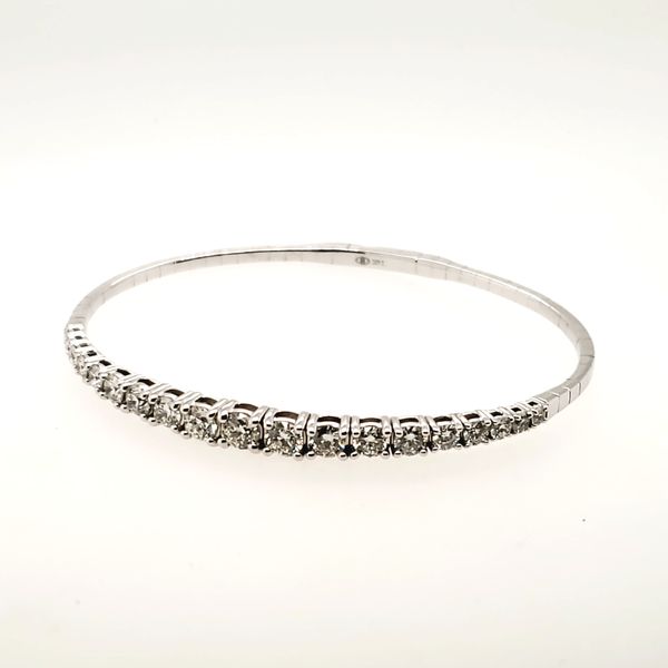 14 Karat White Gold Diamond Bracelet Trinity Jewelers  Pittsburgh, PA