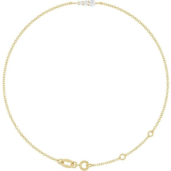 14 Karat Yellow Gold Diamond Bracelet Trinity Jewelers  Pittsburgh, PA