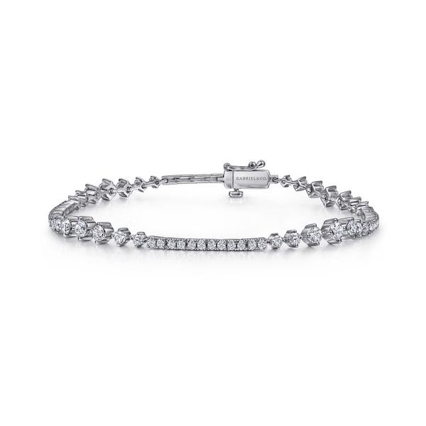 14 Karat White Gold 2.03Ctw Diamond Tennis Bracelet Trinity Jewelers  Pittsburgh, PA
