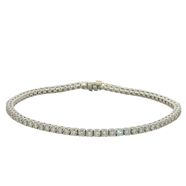 14 Karat White Gold Diamond Tennis Bracelet Trinity Jewelers  Pittsburgh, PA