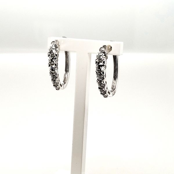 14 Karat White Gold Lab Grown Diamond Earring Trinity Jewelers  Pittsburgh, PA