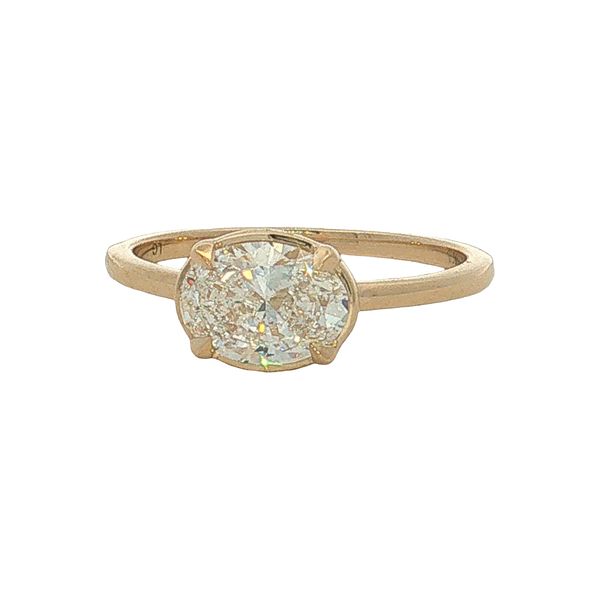 10 Karat Yellow Gold Lab Grown Oval Diamond Ring Trinity Jewelers  Pittsburgh, PA