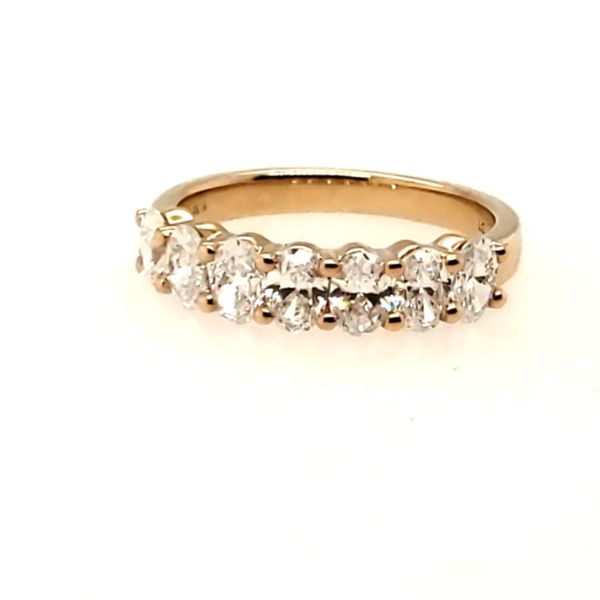 14 Karat Yellow Gold Lab Grown Oval Diamond Anniversary Ring Trinity Jewelers  Pittsburgh, PA