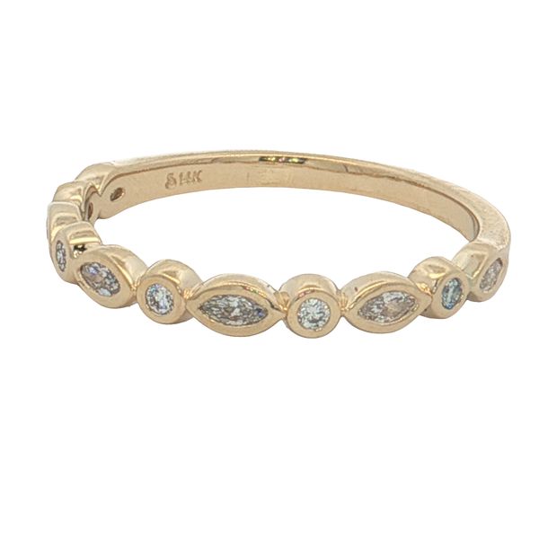 14 Karat Yellow Gold Lab Grown Marquise & Diamond Ring Trinity Jewelers  Pittsburgh, PA