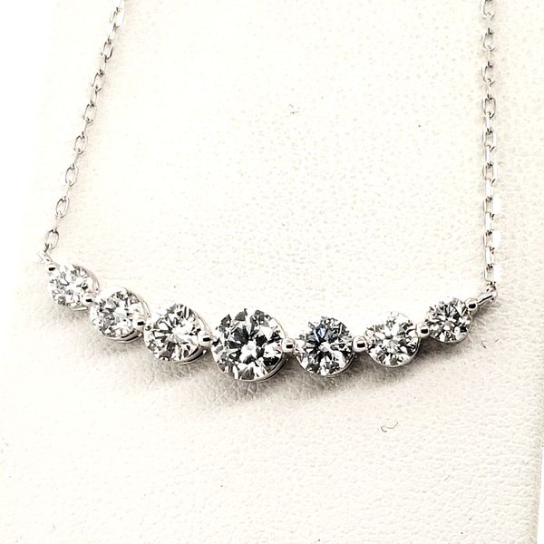 14 Karat White Gold Lab Grown Diamond Necklace Trinity Jewelers  Pittsburgh, PA