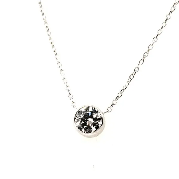 14 Karat White Gold Diamond Necklace Trinity Jewelers  Pittsburgh, PA