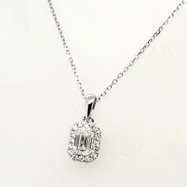 14 Karat White Gold Lab Grown Diamond Pendant Trinity Jewelers  Pittsburgh, PA