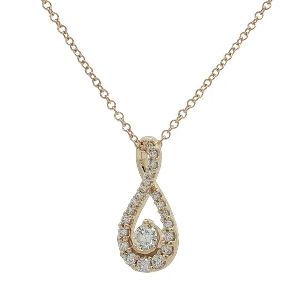 14 Karat Yellow gold Lab Grown Diamond Freeform Pendant Trinity Jewelers  Pittsburgh, PA