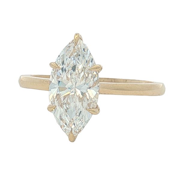 14 Karat Yellow Gold Lab Grown Marquise Diamond Engagement Ring Trinity Jewelers  Pittsburgh, PA
