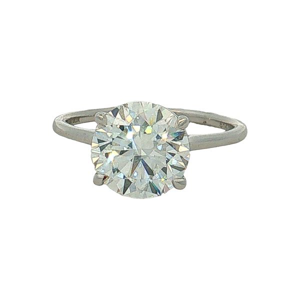 14 Karat White Gold Lab Grown Round Diamond Engagement Ring Trinity Jewelers  Pittsburgh, PA