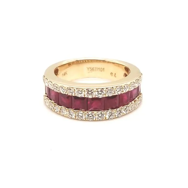 14 Karat Yellow Gold Ruby & Diamond Ring Trinity Jewelers  Pittsburgh, PA