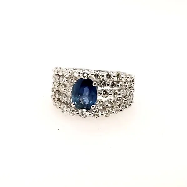 14 Karat White Gold Sapphire & Diamond Ring Trinity Jewelers  Pittsburgh, PA