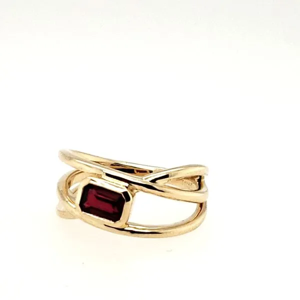 14 Karat Yellow Gold Lab Grown Ruby Ring Trinity Jewelers  Pittsburgh, PA