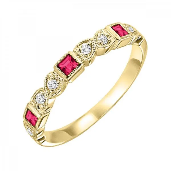 14 Karat Yellow Gold Ruby & Diamond Ring Trinity Jewelers  Pittsburgh, PA