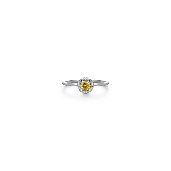 14 Karat White Gold Citrine & Diamond Ring Trinity Jewelers  Pittsburgh, PA