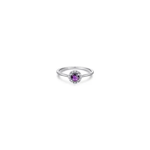 14 Karat White Gold Amethyst & Diamond Ring Trinity Jewelers  Pittsburgh, PA