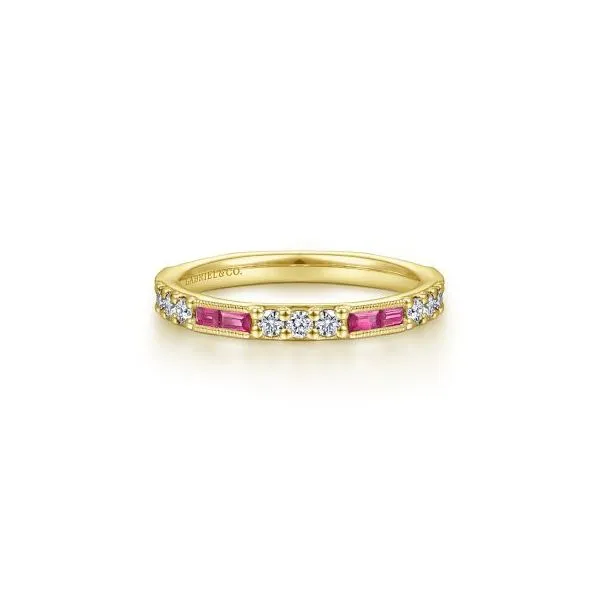 14 Karat Yellow Gold Ruby & Diamond Ring Trinity Jewelers  Pittsburgh, PA