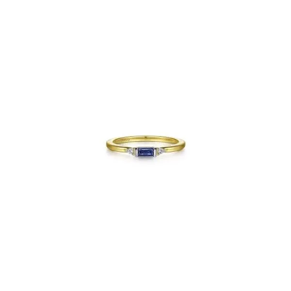 14 Karat Yellow Gold Sapphire & Diamond Ring Trinity Jewelers  Pittsburgh, PA