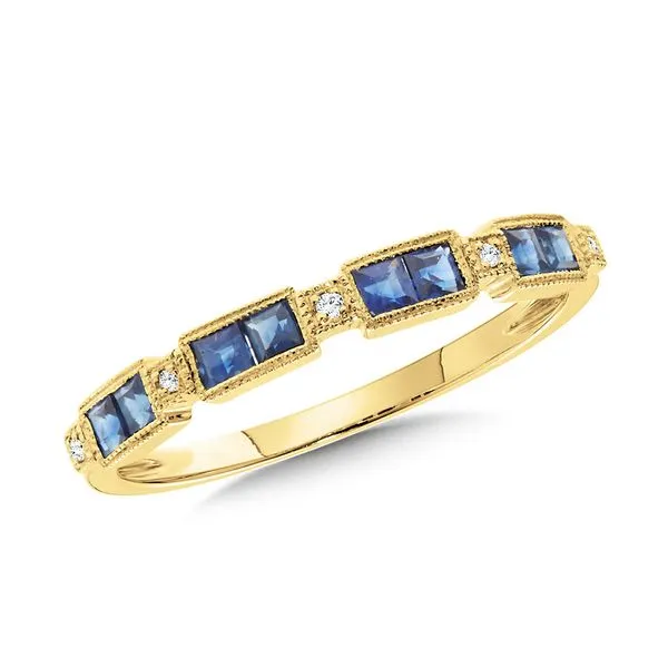 14 Karat Yellow Gold Sapphire & Diamond Ring Trinity Jewelers  Pittsburgh, PA