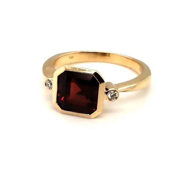 14 Karat Garnet & Diamond Ring Trinity Jewelers  Pittsburgh, PA