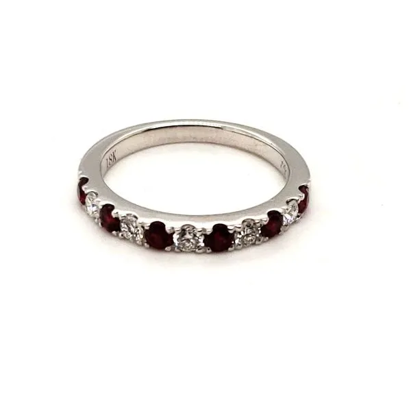 18 Karat White Gold Ruby & Diamond Ring Trinity Jewelers  Pittsburgh, PA