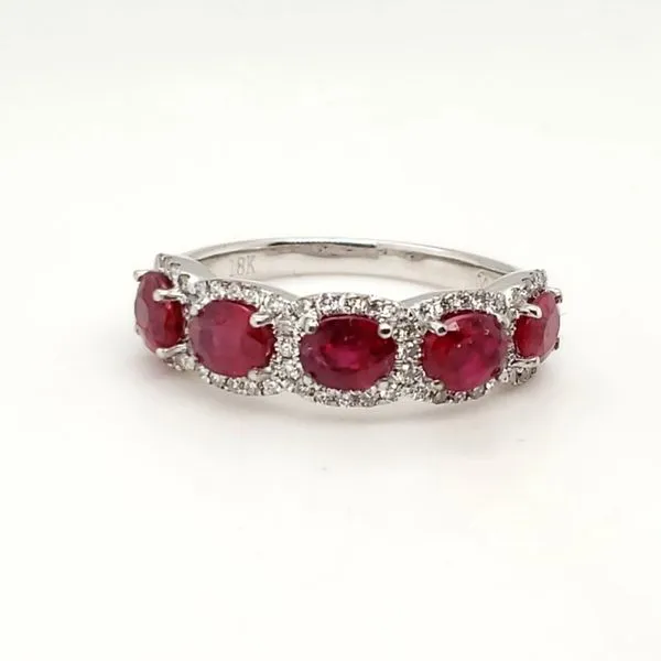 18 Karat White Gold Ruby & Diamond Ring Trinity Jewelers  Pittsburgh, PA