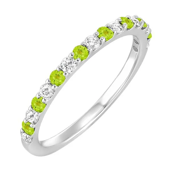 10 Karat White Gold Peridot & Diamond Ring Trinity Jewelers  Pittsburgh, PA