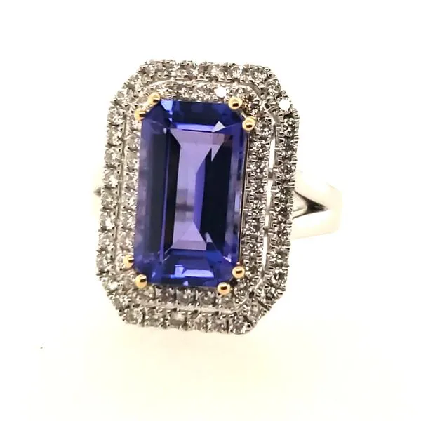 14 Karat White Gold Tanzanite & Diamond Ring Trinity Jewelers  Pittsburgh, PA