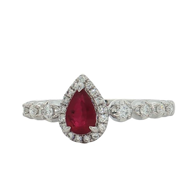 14 Karat White Gold Ruby & Diamond Ring Trinity Jewelers  Pittsburgh, PA
