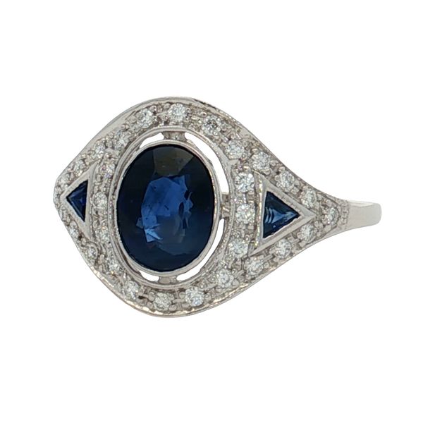 18 Karat White Gold Sapphire & Diamond Ring Trinity Jewelers  Pittsburgh, PA
