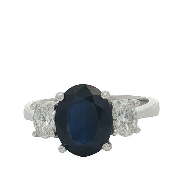 18 Karat White Gold Sapphire & Diamond Ring Trinity Jewelers  Pittsburgh, PA