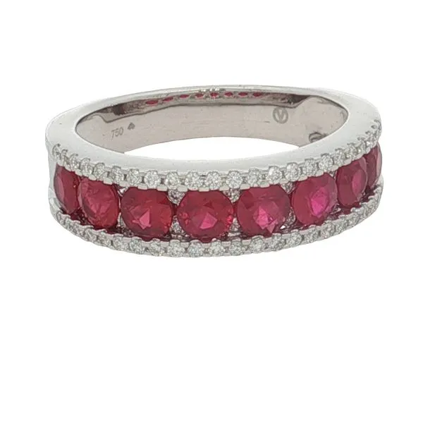 18 Karat White Gold Ruby & Diamond Ring Trinity Jewelers  Pittsburgh, PA