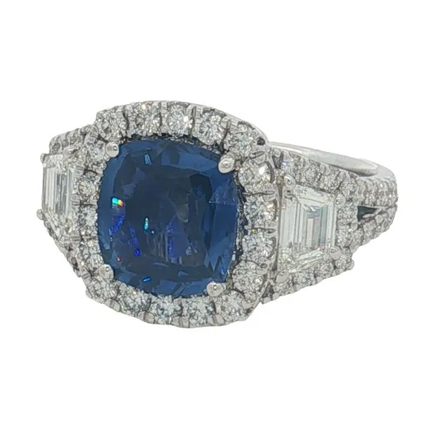 14 Karat White Gold Sapphire & Diamond Ring Trinity Jewelers  Pittsburgh, PA