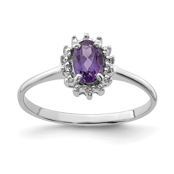 Sterling Silver Amethyst & Diamond Fashion Ring Trinity Jewelers  Pittsburgh, PA