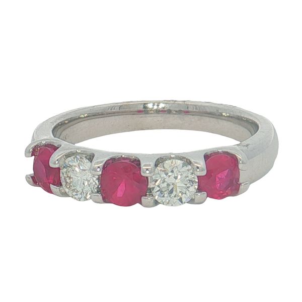 14 Karat White Gold Ruby & Diamond Ring Trinity Jewelers  Pittsburgh, PA