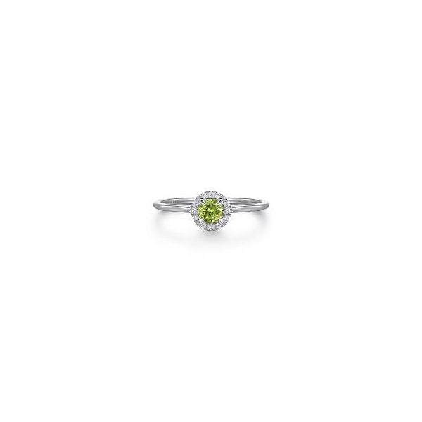 14 Karat White Gold Peridot & Diamond Ring Trinity Jewelers  Pittsburgh, PA