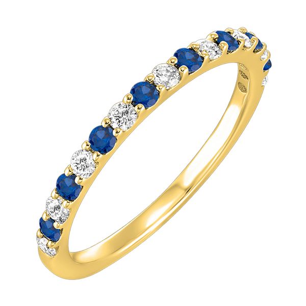 10 Karat Yellow Gold Diamond & Sapphire Ring Trinity Jewelers  Pittsburgh, PA