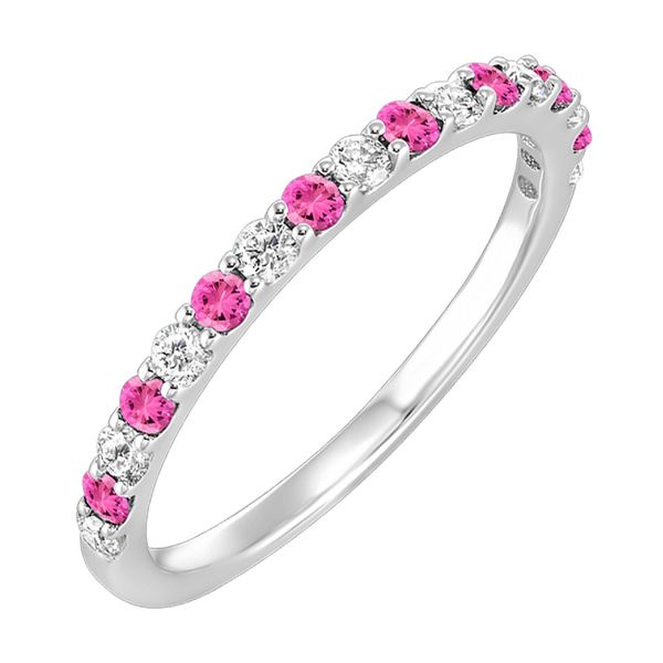 14 Karat White Gold Diamond & Pink Tourmaline Ring Trinity Jewelers  Pittsburgh, PA