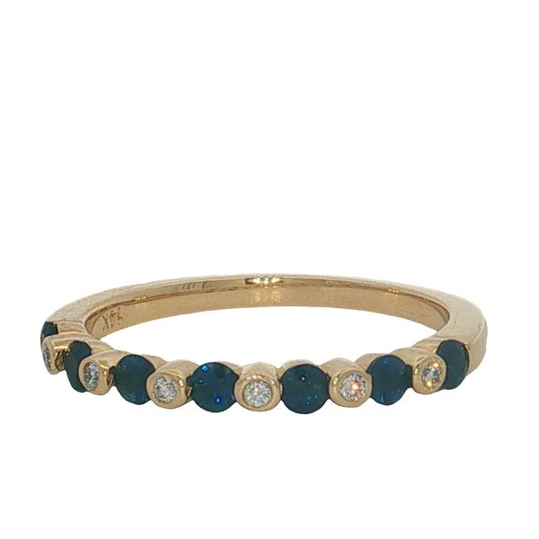 14 Karat Yellow Gold Sapphire & Diamond Ring Trinity Jewelers  Pittsburgh, PA