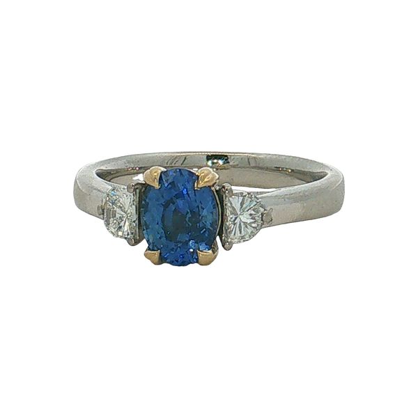 14 Karat Two-Tone Sapphire & Diamond Ring Trinity Jewelers  Pittsburgh, PA