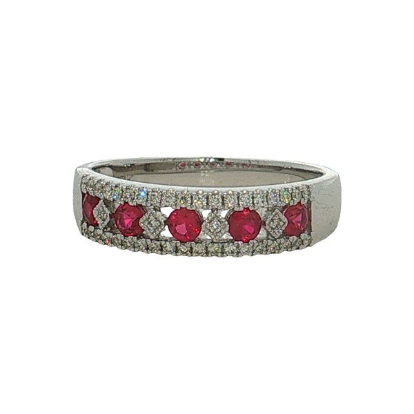 14 Karat White Gold Ruby & Diamond Ring Trinity Jewelers  Pittsburgh, PA