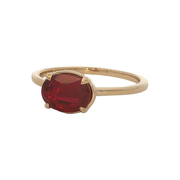 10 Karat Yellow Gold Lab Grown Ruby Ring Trinity Jewelers  Pittsburgh, PA